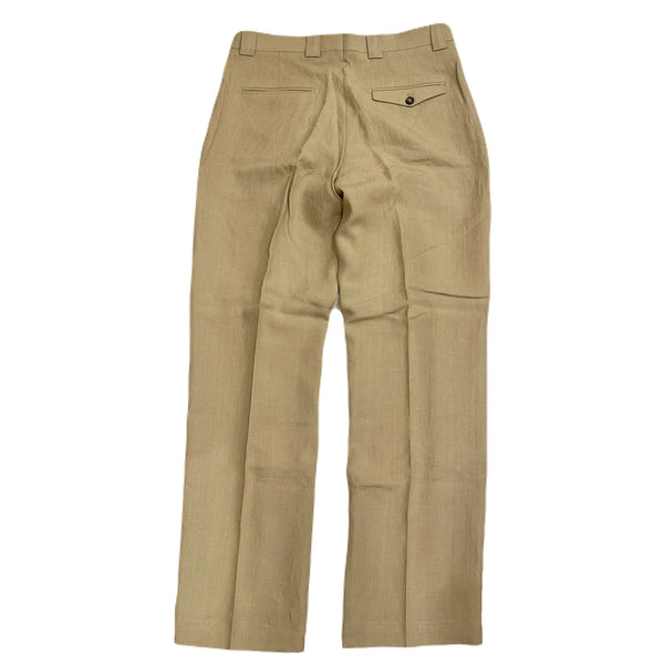 Berwich "Lucano" 2 pleated front Linen Trousers Made in Italy