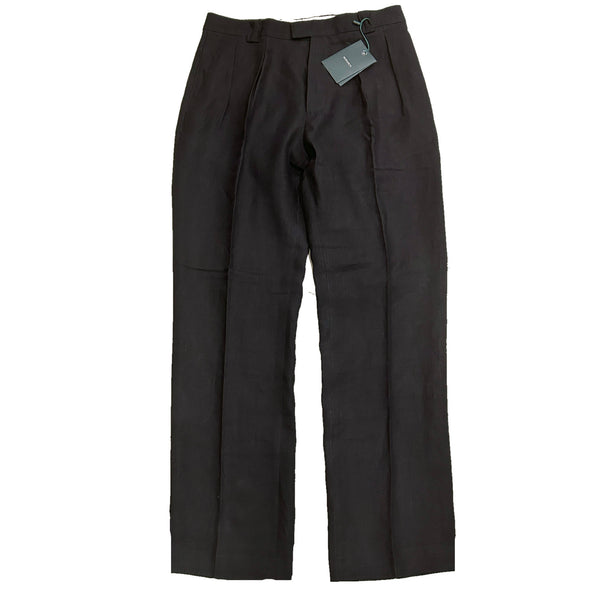Berwich "Lucano" 2 pleated front Linen Trousers Made in Italy
