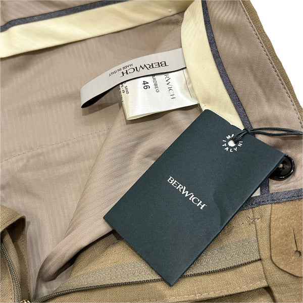Berwich "Ardbeg" Linen Trousers Made in Italy