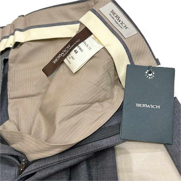 Berwich "Ardbeg" Wool Stretch Trousers Made in Italy