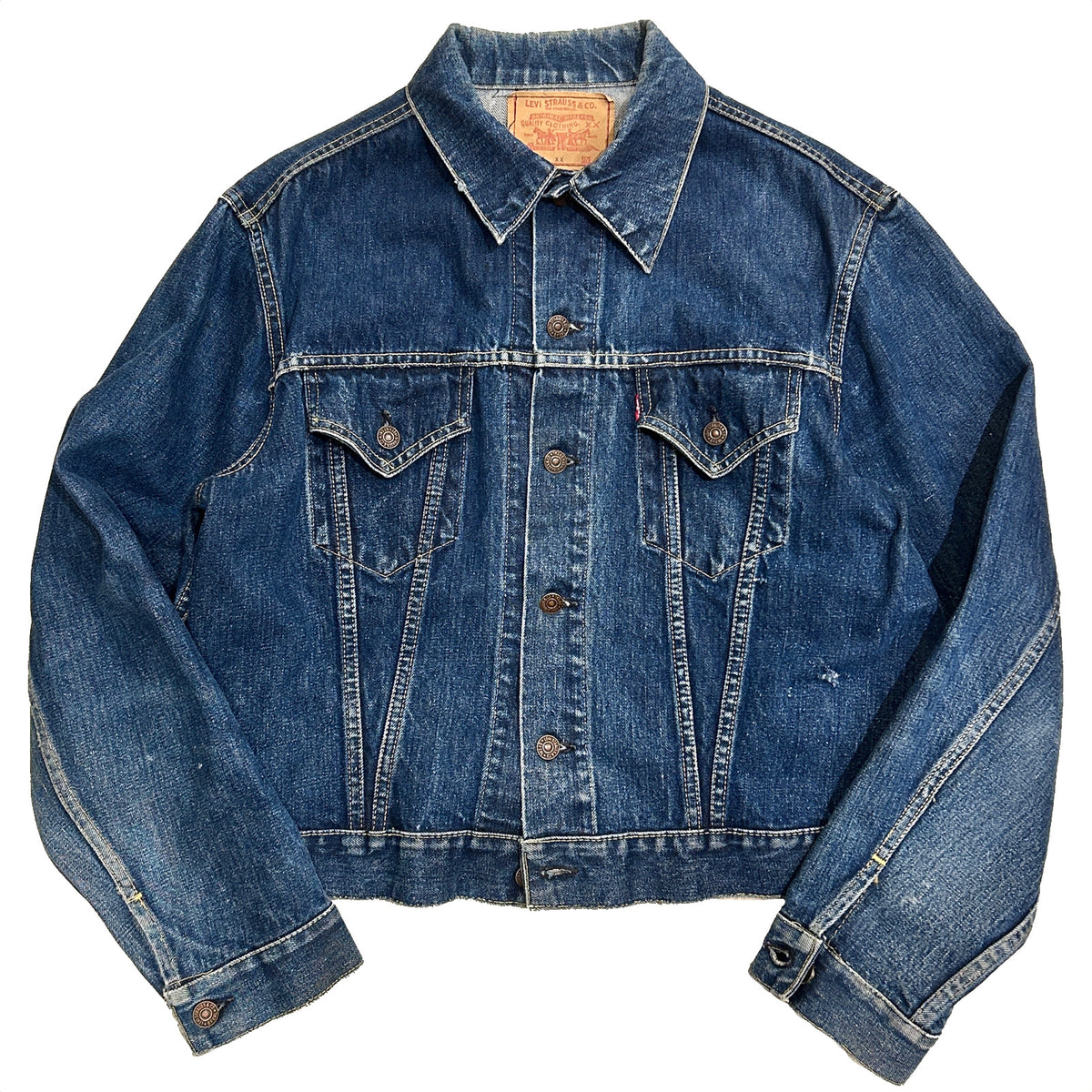 60's Vintage LEVI's 557XX 3rd Denim Jacket size 48 – Vinson House