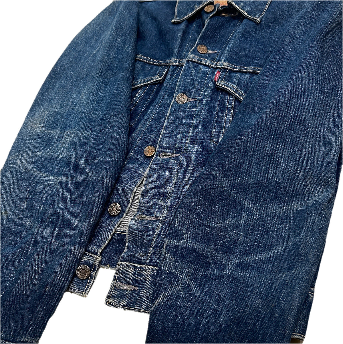 60s Vintage LEVI's 557 3rd Denim Jacket size 38 – Vinson House