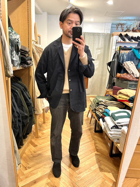 Salvatore Piccolo "Shirt Jacket" made in Italy <Black Cotton light Flannel>