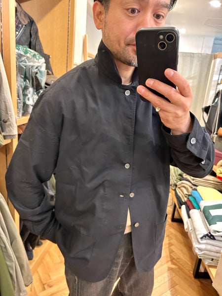 Salvatore Piccolo "Shirt Jacket" made in Italy <Black Cotton light Flannel>