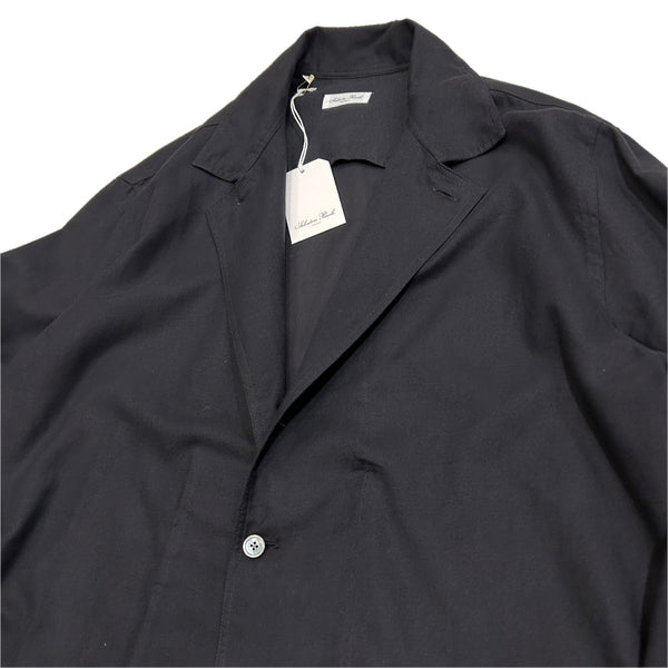 Salvatore Piccolo "Shirt Jacket" made in Italy <Black Cotton light Flannel>