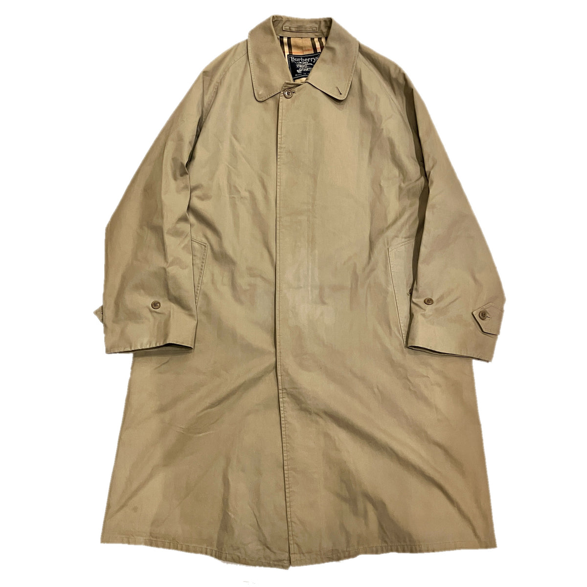 70s Vintage Burberry Balmacaan Coat 1 piece raglan sleeve – Vinson