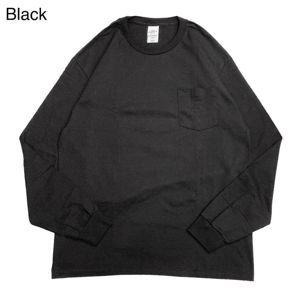 Hanes L/S Crew Neck T-Shirt with Pocket