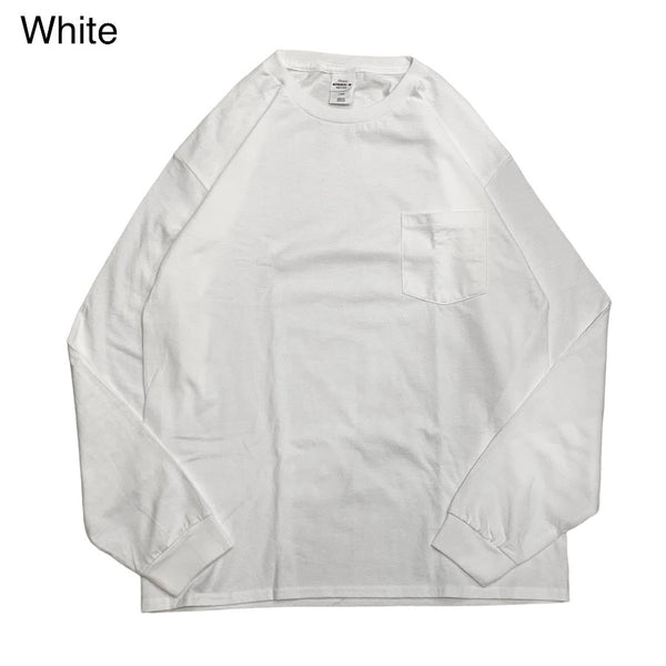 Hanes L/S Crew Neck T-Shirt with Pocket