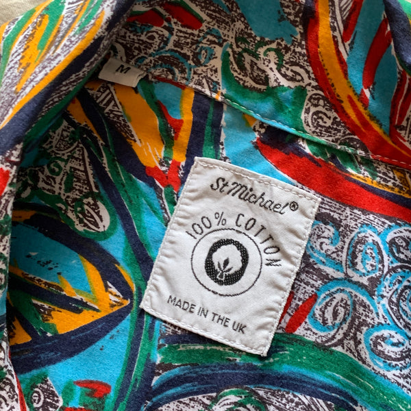 Vintage St.Michael "Made in UK" 100% Cotton Leisure Shirt