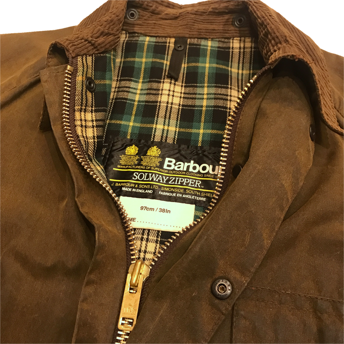 ミント/Vintage Barbour SOLWAY ZIPPER/C42メンズ - その他