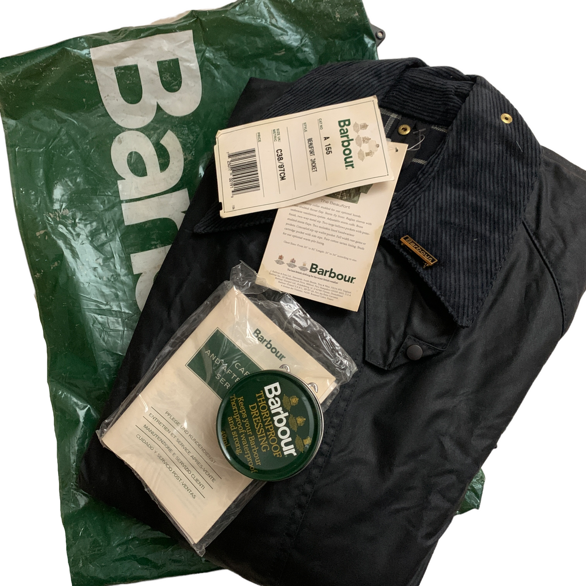 90s デッドストック Barbour beaufort c38