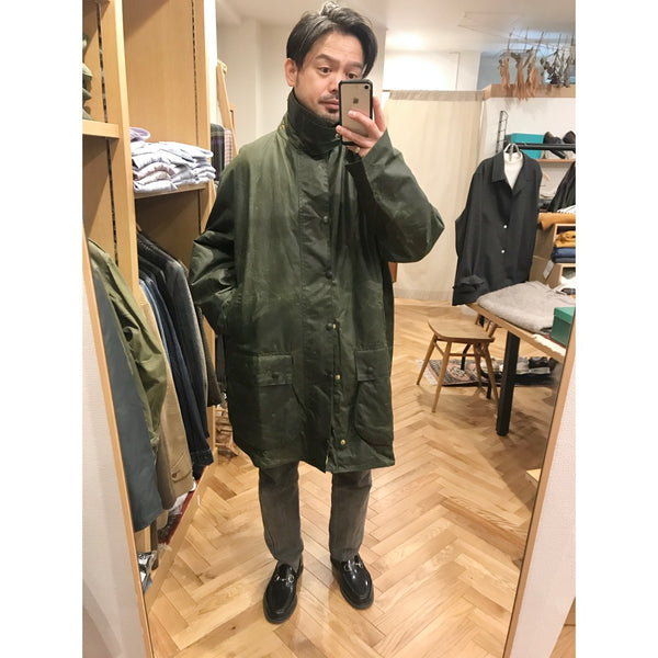 90's Dead Stock 3 Crest Vintage Barbour "Border" Sage (Size : 46)