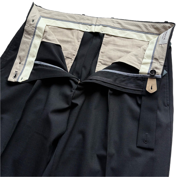 Berwich "Ardbeg" 2 pleated front Technical Wool Trousers Made in Italy