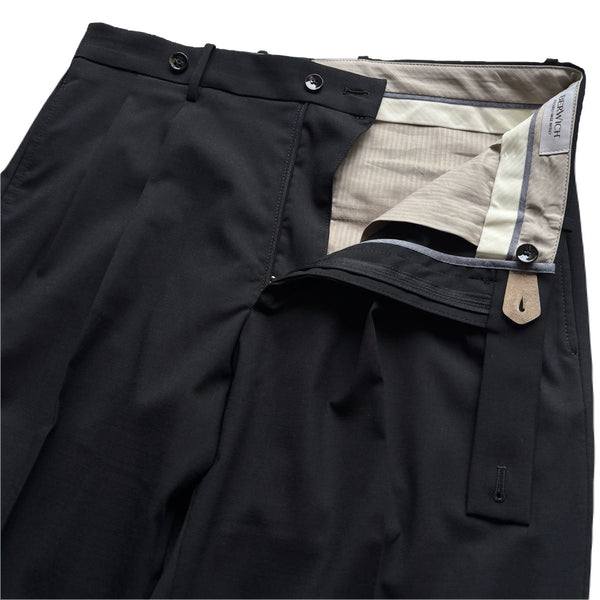 Berwich "Ardbeg" 2 pleated front Technical Wool Trousers Made in Italy