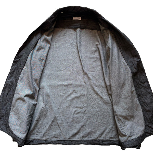 Salvatore Piccolo "Black Chambray Shirt Jacket" made in ITALY