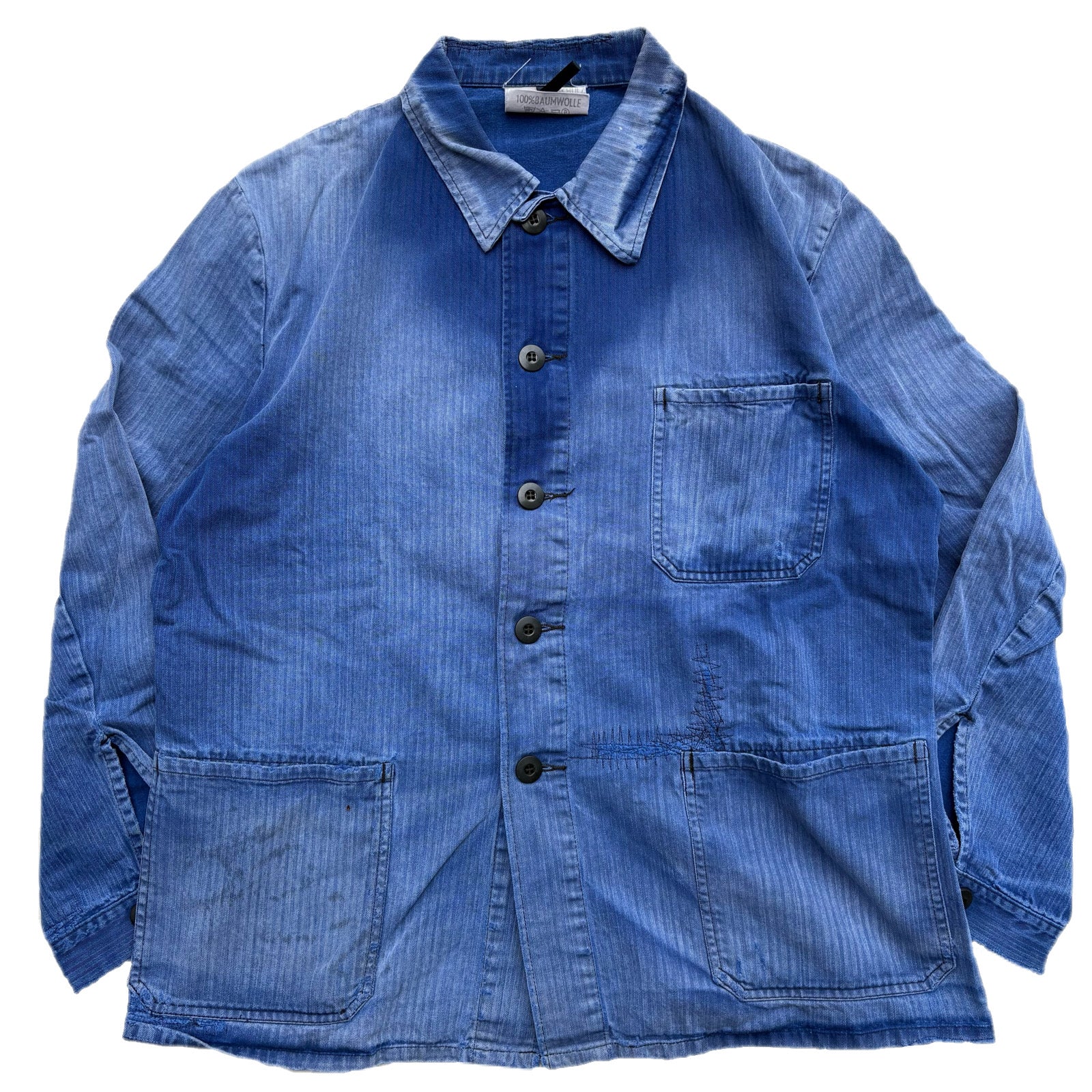 80s Vintage German Military HBT work Jacket / size 50 – Vinson House