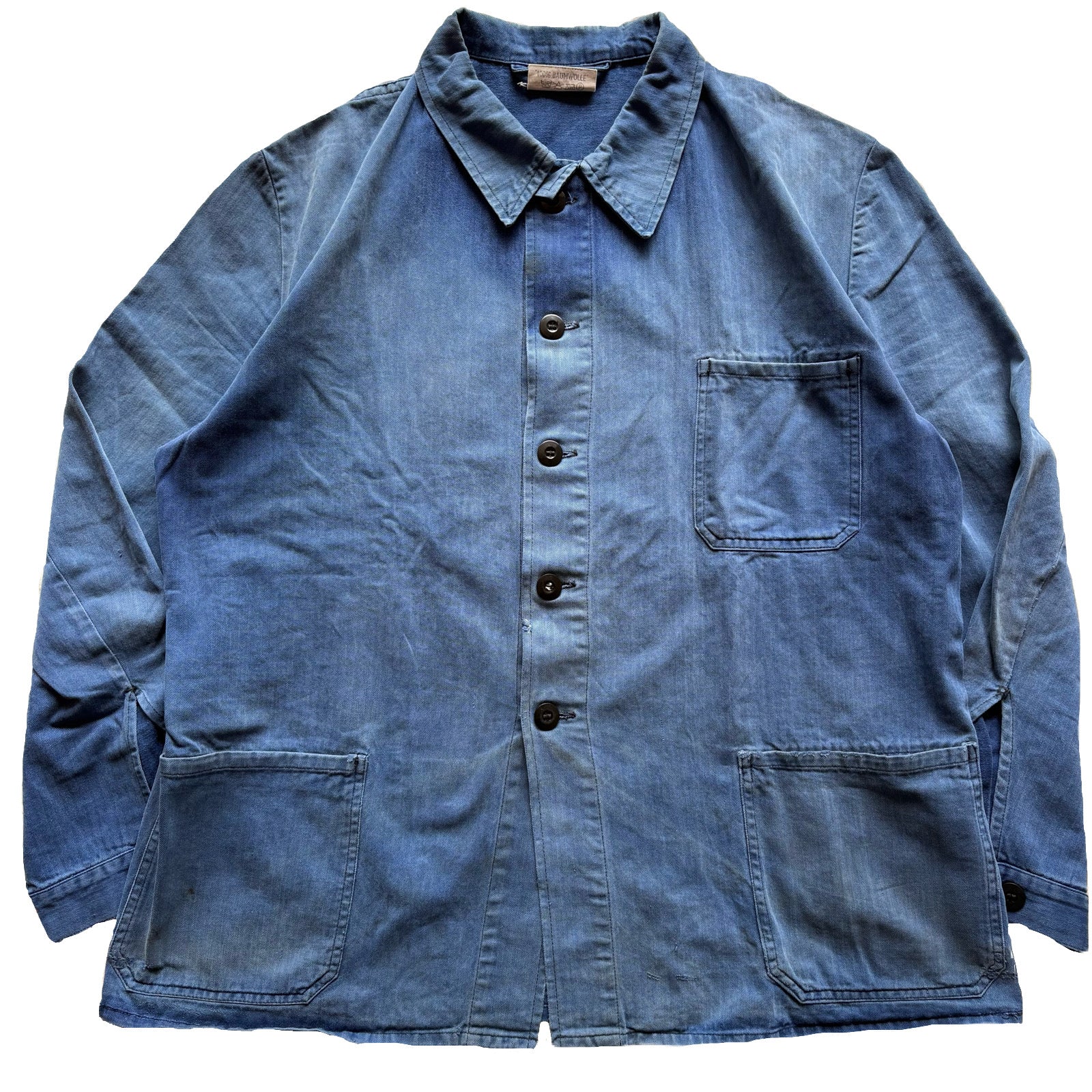 50s~ EURO vintage work jacket HBT フェード 80s Vintage German Military HBT work Jacket / size 54 – Vinson House