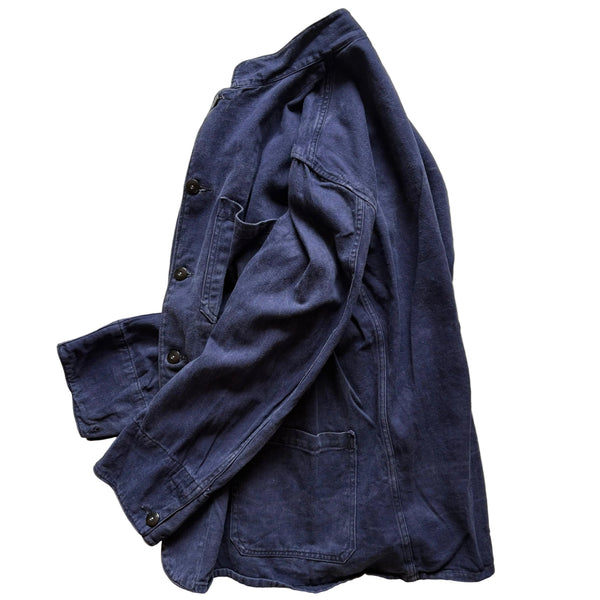 40-50's Vintage LFB(London Fire Brigade) Blue Drill Jacket / 1