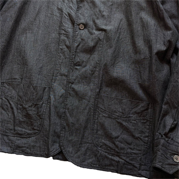 Salvatore Piccolo "Black Chambray Shirt Jacket" made in ITALY