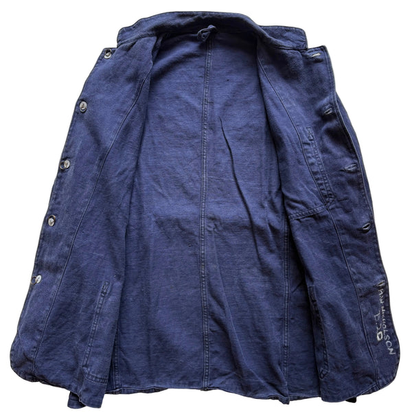 40-50's Vintage LFB(London Fire Brigade) Blue Drill Jacket / 1