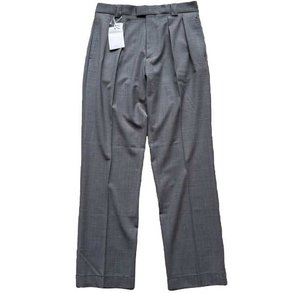 Berwich "Lucano" 2 pleated front Technical Wool Trousers Made in Italy