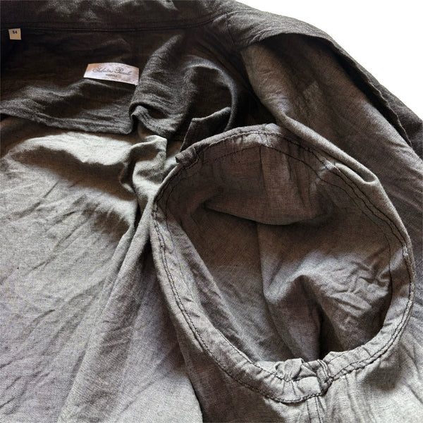 Salvatore Piccolo "Black Chambray Shirt Jacket" made in ITALY