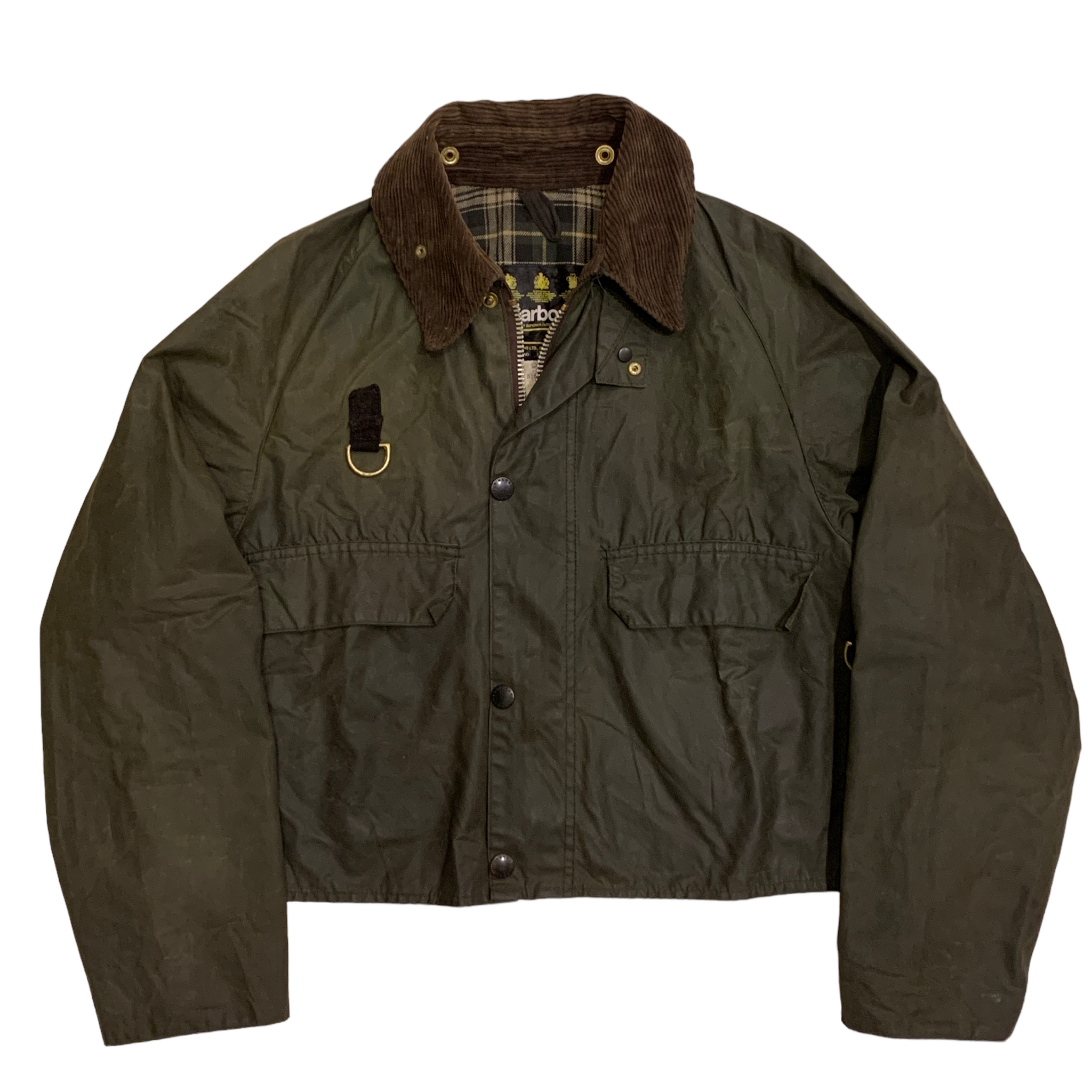 90's 3 Crest Vintage Barbour Spey Jacket Made in England – Vinson 90's 3 Crest Vintage Barbour Spey Jacket Made in England – Vinson