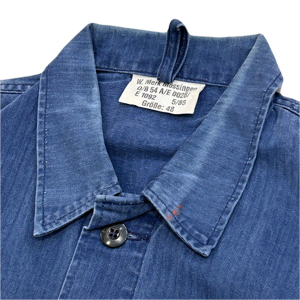 80s Vintage German Military HBT work Jacket / size 48
