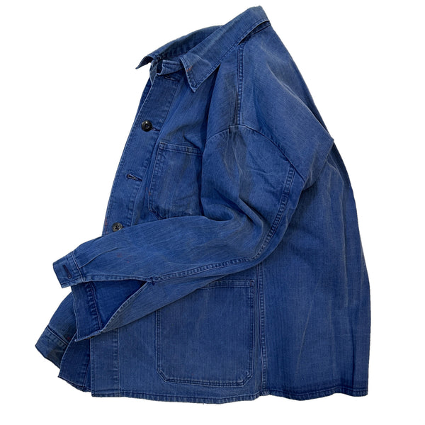 80s Vintage German Military HBT work Jacket / size 48