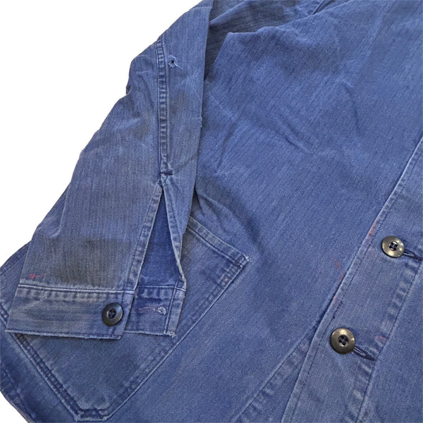 80s Vintage German Military HBT work Jacket / size 48