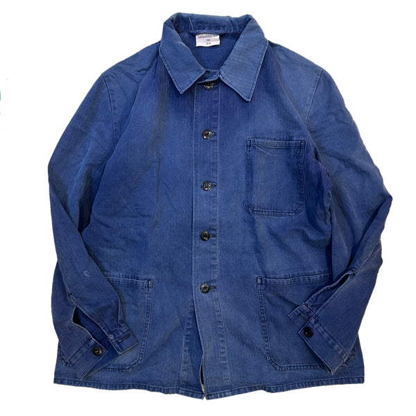80s Vintage German Military HBT work Jacket / size 50