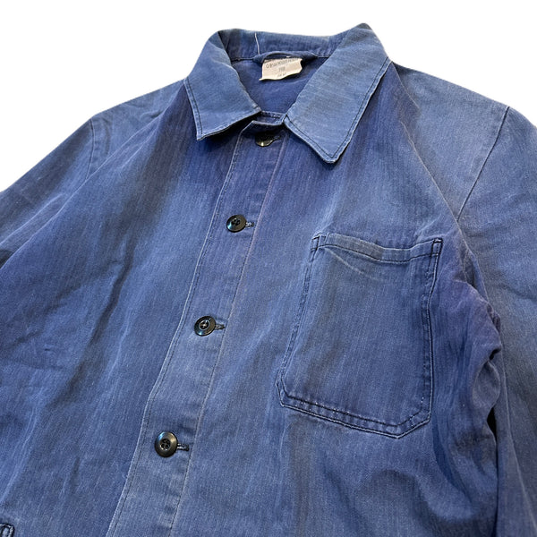 80s Vintage German Military HBT work Jacket / size 50