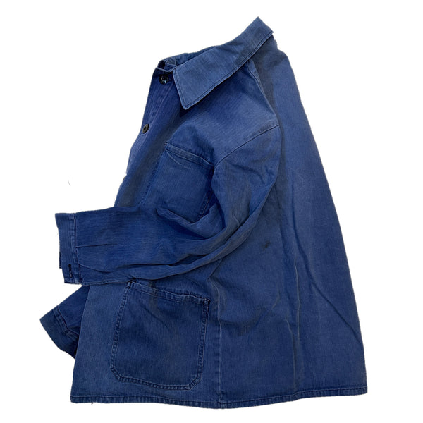 80s Vintage German Military HBT work Jacket / size 50