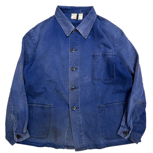 80s Vintage German Military HBT work Jacket / size 52