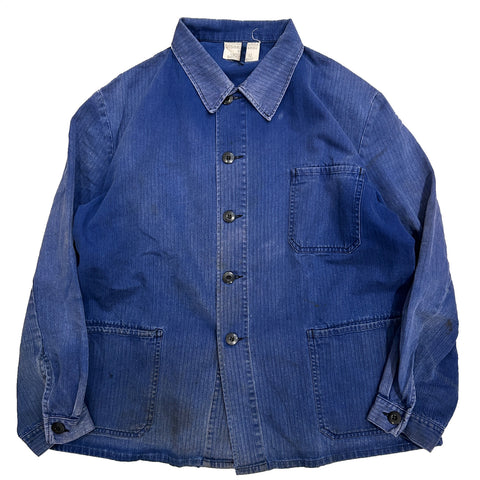 80s Vintage German Military HBT work Jacket / size 52