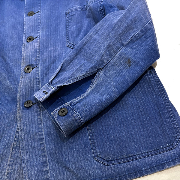 80s Vintage German Military HBT work Jacket / size 52