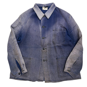 80s Vintage German Military HBT work Jacket / size 54