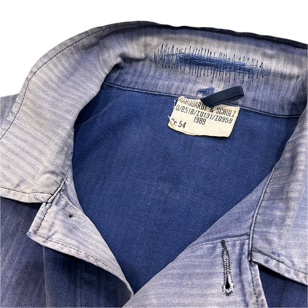 80s Vintage German Military HBT work Jacket / size 54