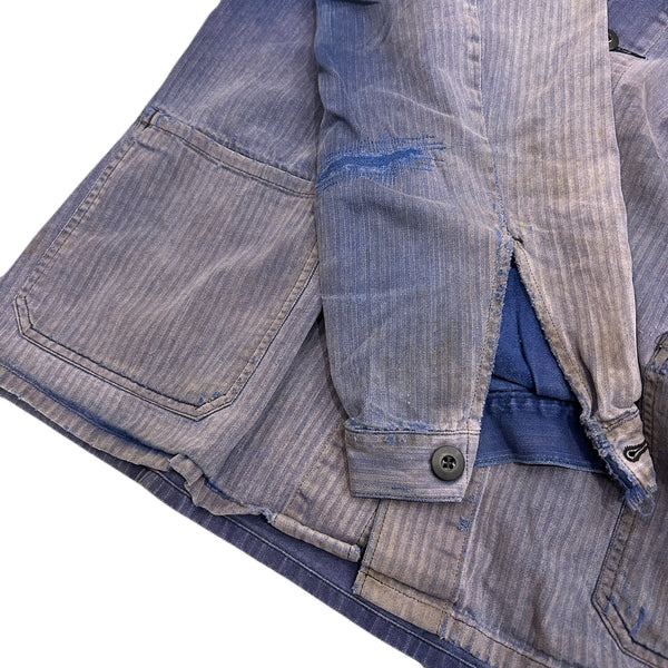 80s Vintage German Military HBT work Jacket / size 54
