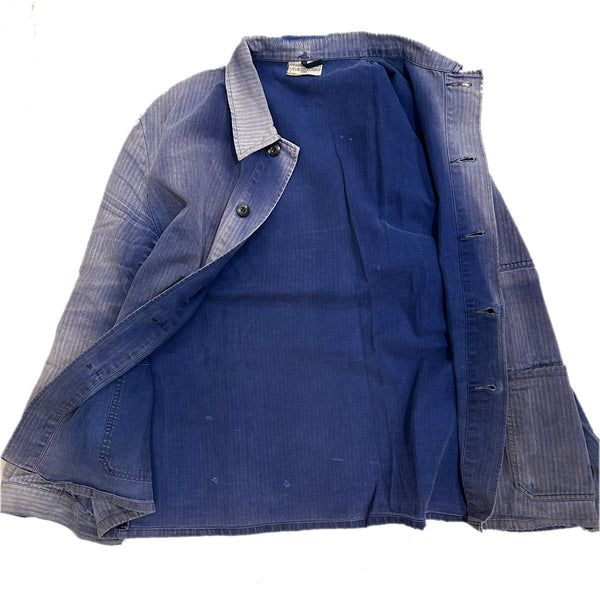 80s Vintage German Military HBT work Jacket / size 54