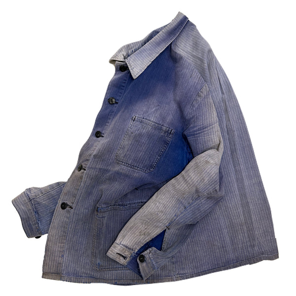 80s Vintage German Military HBT work Jacket / size 54