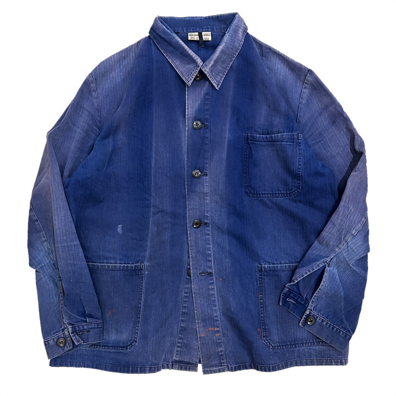80s Vintage German Military HBT work Jacket / size 56