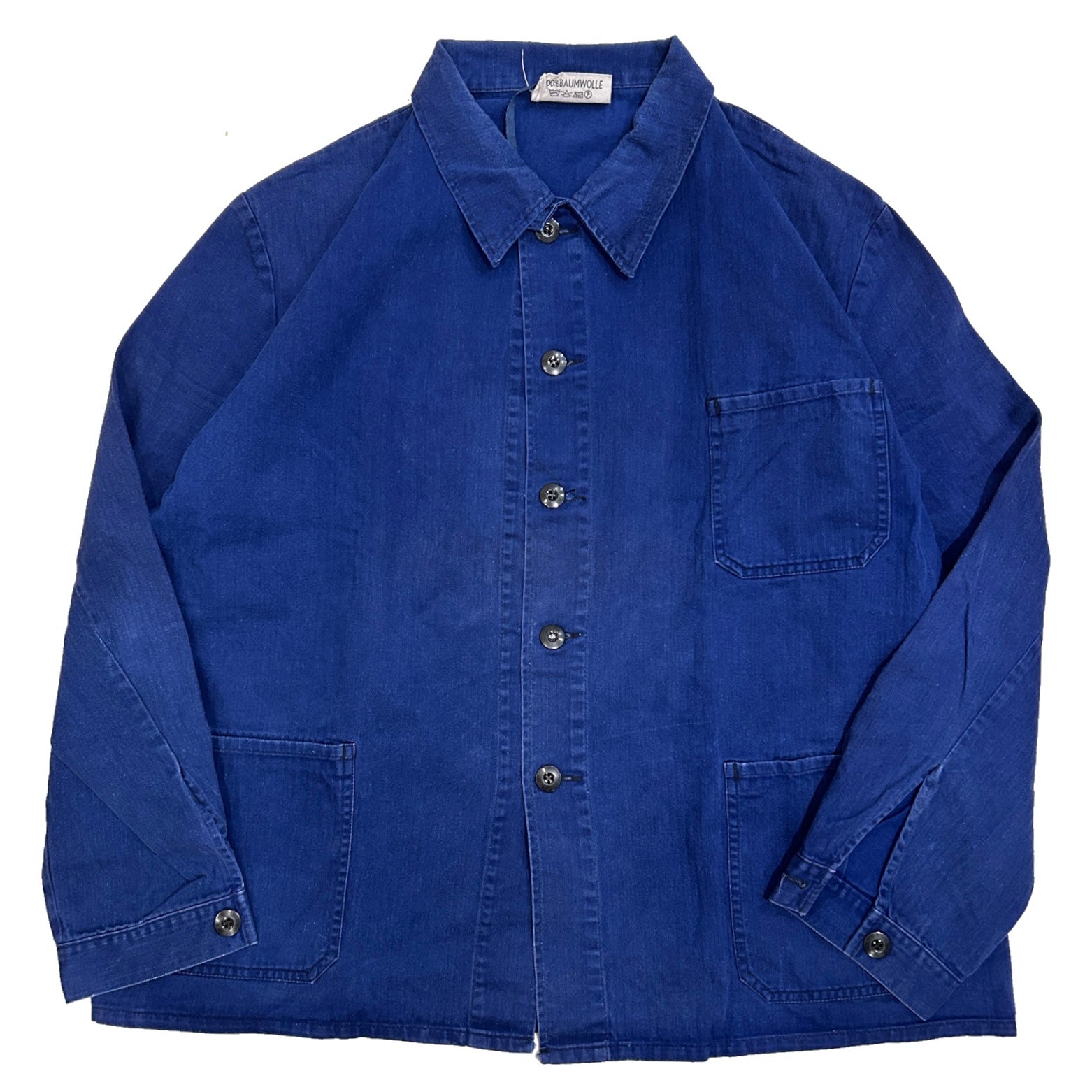 80s Vintage German Military HBT work Jacket / size 58
