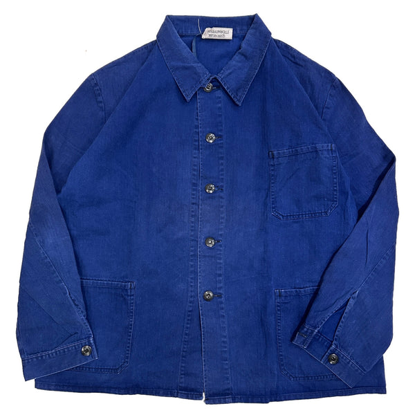 80s Vintage German Military HBT work Jacket / size 58