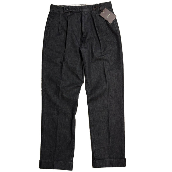 Berwich "Ardbeg" Black Denim Trousers Made in Italy