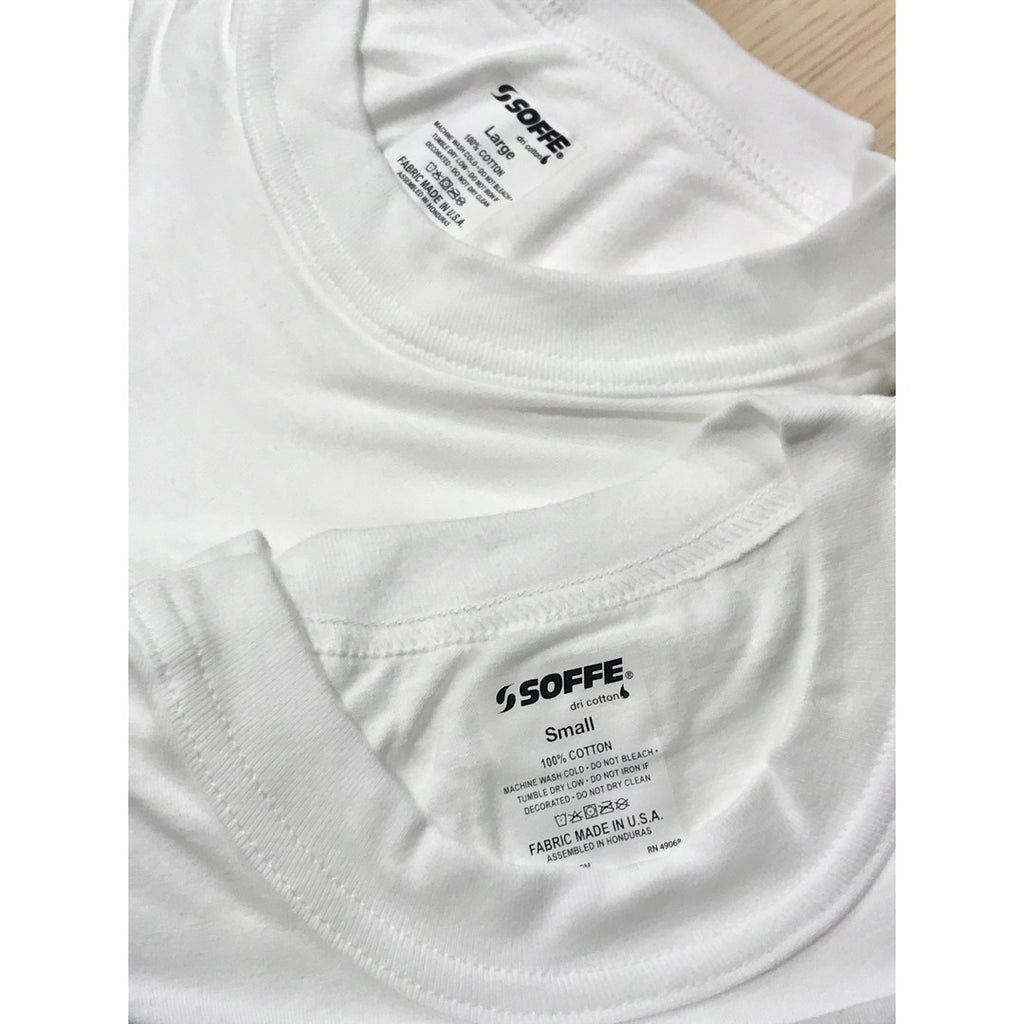 Soffe Heren 3 Pack - USA Poly/Katoen Militair T-shirt, bruin, L Soffe Heren 3 Pack - USA Poly/Katoen Militair T-shirt, bruin, L