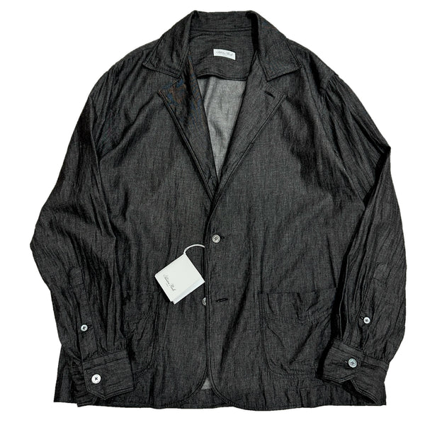 Salvatore Piccolo "Shirt Jacket / Black Chambray" made in Italy
