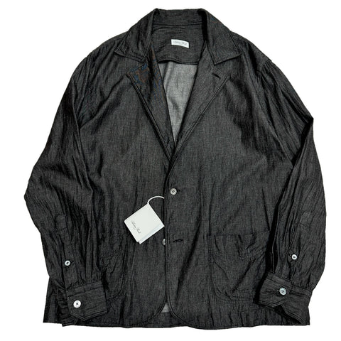Salvatore Piccolo "Shirt Jacket / Black Chambray" made in Italy