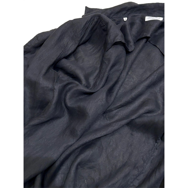 Salvatore Piccolo "Shirt Jacket / Black Linen" made in Italy