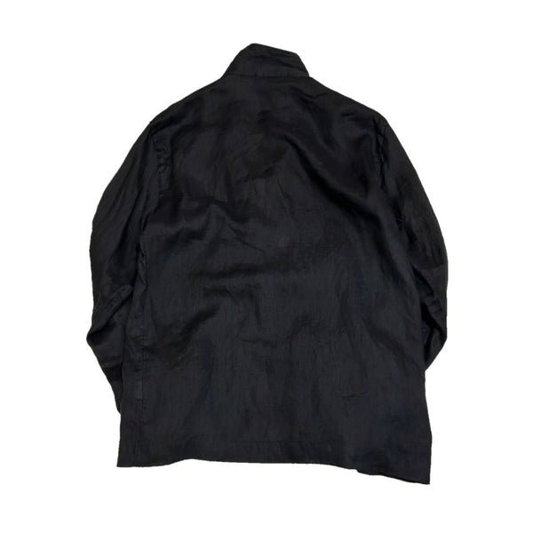 Salvatore Piccolo "Shirt Jacket / Black Linen" made in Italy
